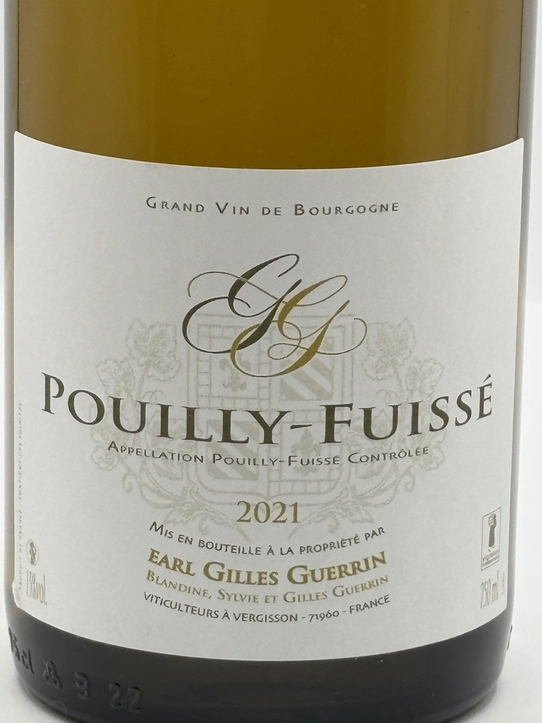 Gilles Guerrin - Pouilly Fuissé 2021