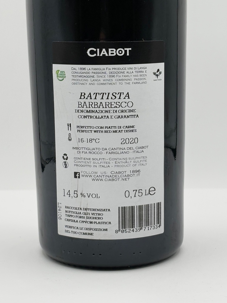 Cantina Ciabot - Batista - Barbaresco